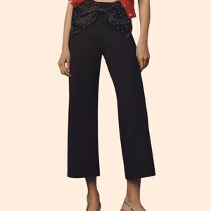 Maeve Colette Crop Bow Sparkle Pants